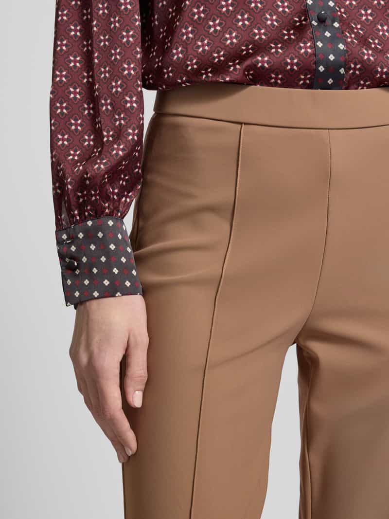 RAFFAELLO ROSSI Flared stoffen broek met verkort model 'MACY'