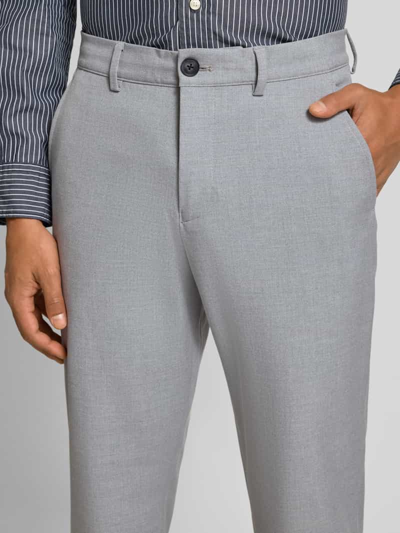 carlo colucci Slim fit broek met achterzakken