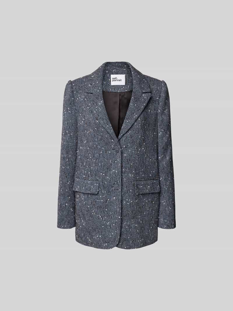 Lange blazer met wol