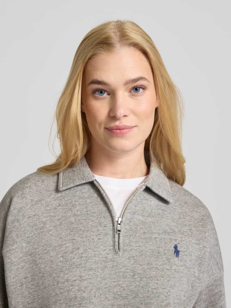 Polo Ralph Lauren Sweatshirt met polokraag en labelstitching