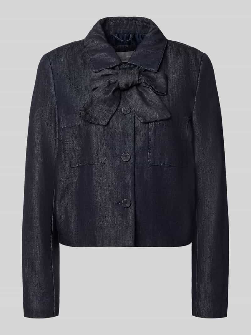 Christian Berg Woman Selection Blazer met strik en borstzakken