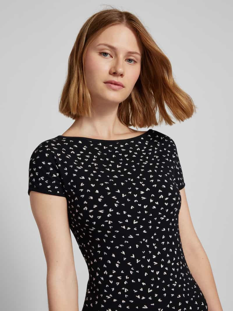 Max Mara Studio Knielange jurk met boothals model 'OLIO'