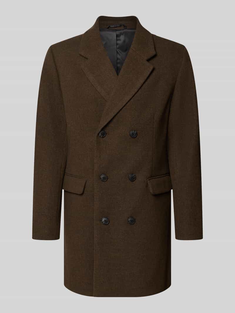 Lindbergh Regular Fit lange jas met reverskraag
