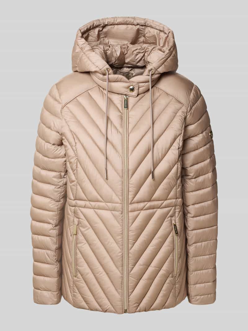 MICHAEL Kors Regular fit gewatteerd jack met capuchon model 'Chevron'