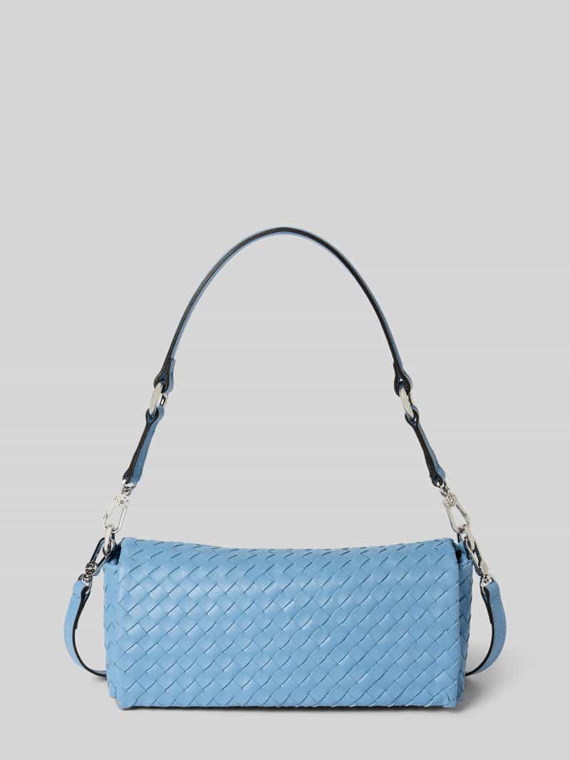 abro Leren handtas met gevlochten look model 'MILA'
