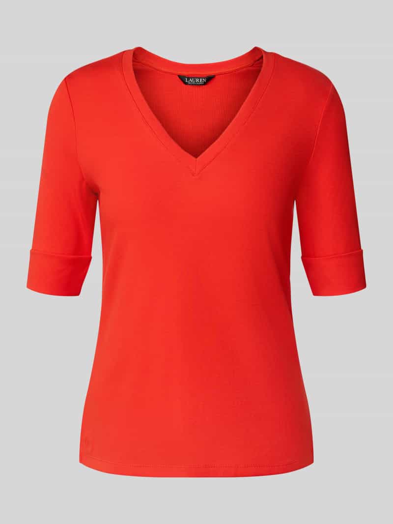 Lauren Ralph Lauren T-shirt met V-hals model 'JUDY'