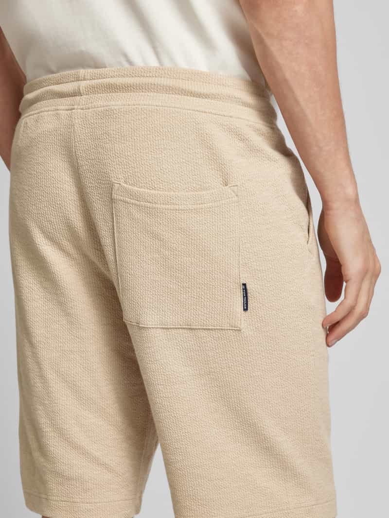 Tom Tailor Regular fit korte cargobroek van katoenmix