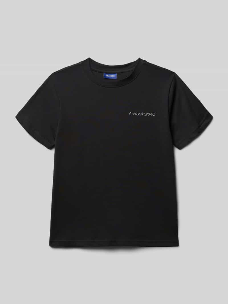 Only & Sons Regular fit T-shirt van puur katoen