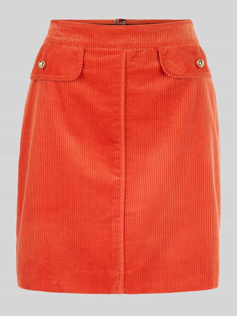 Marc Cain Minirok van corduroy met klepzakken