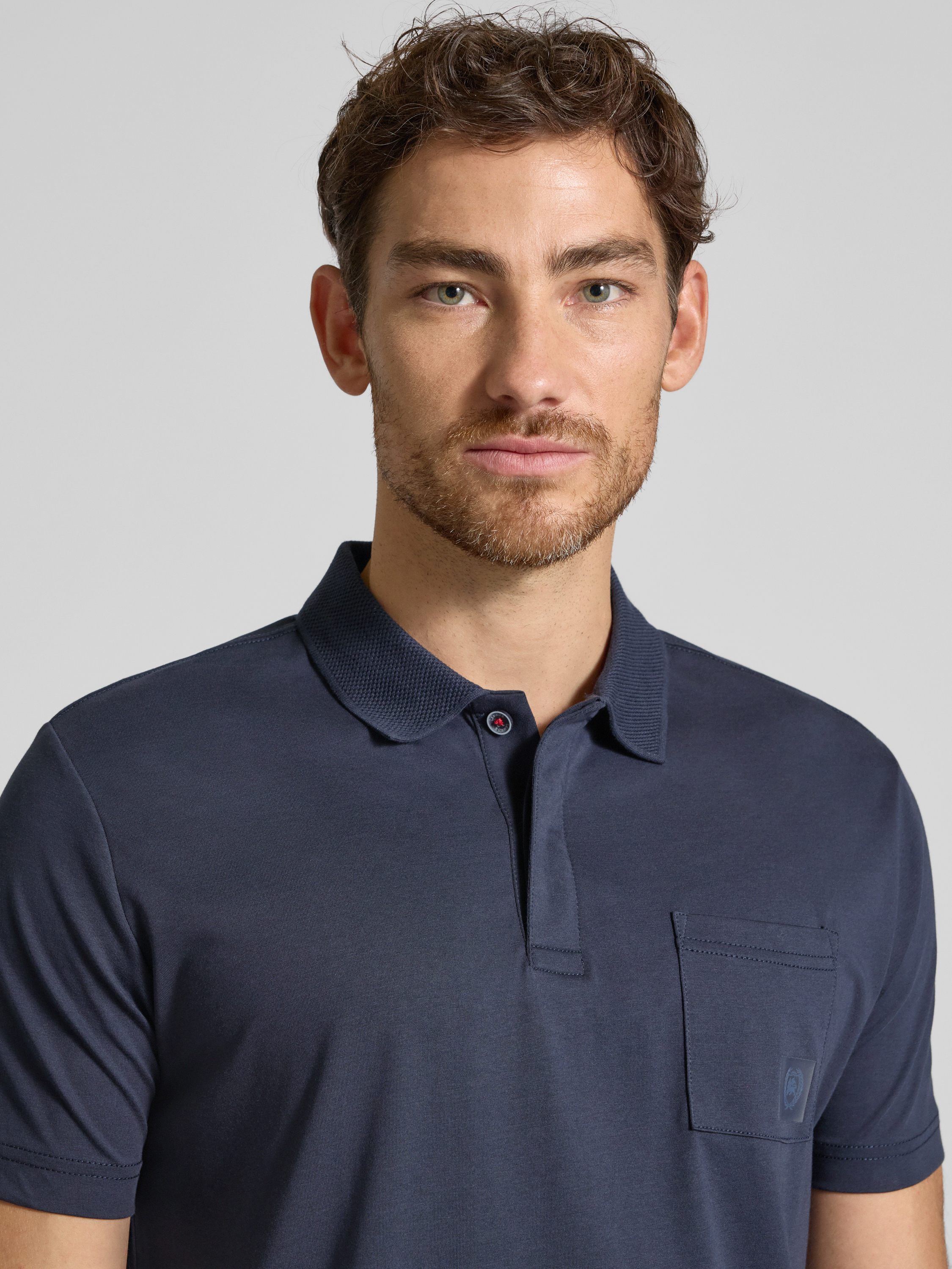 Lerros Regular fit poloshirt met borstzak