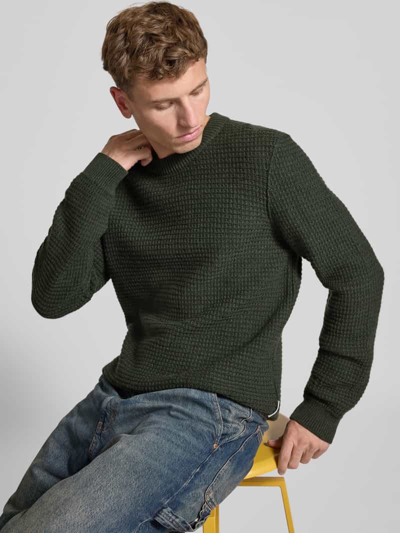 Marc O'Polo DENIM Regular fit gebreide pullover van katoenmix