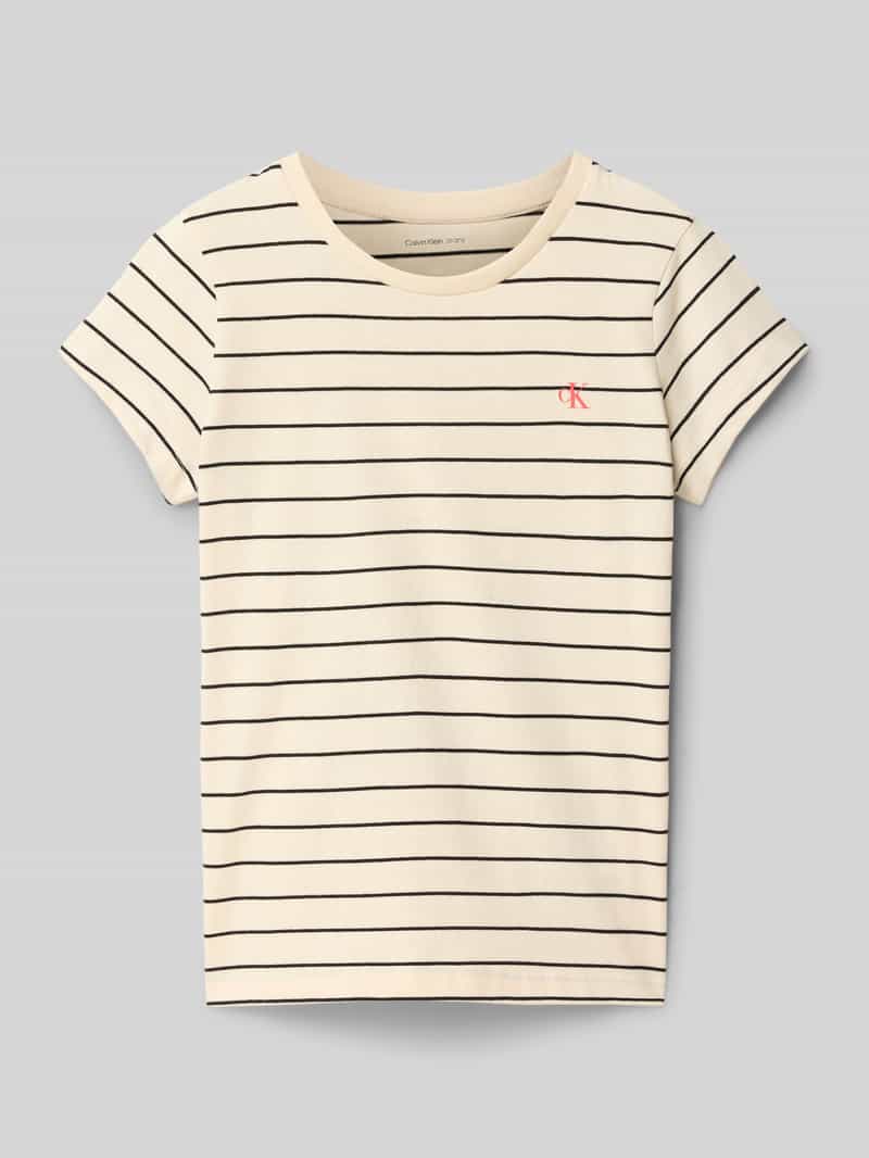 Calvin Klein Jeans Slim fit T-shirt met ronde hals