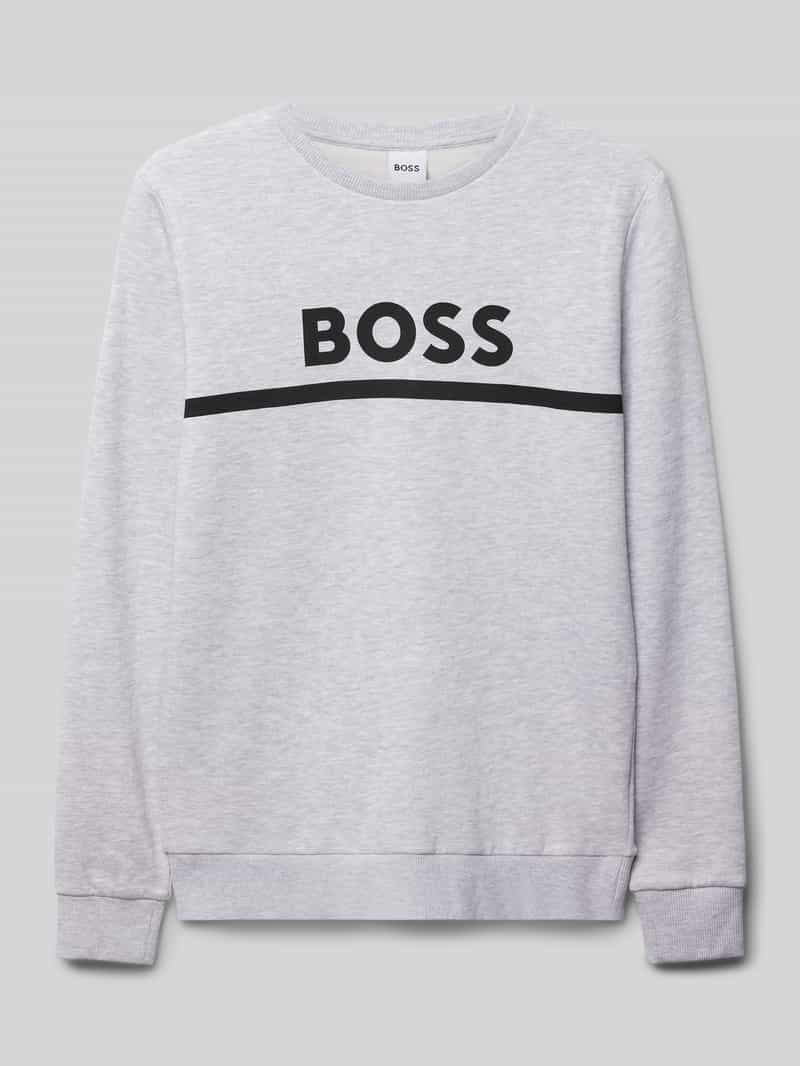 Boss Sweatshirt met labelprint