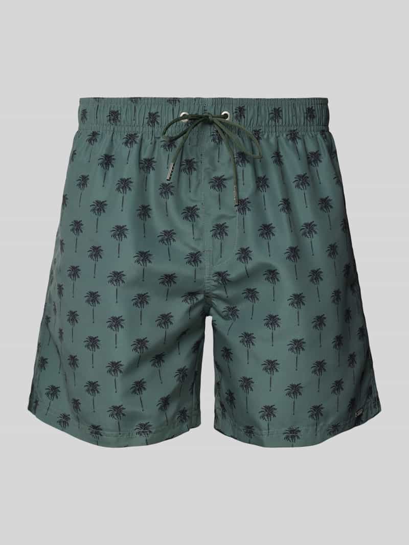 Schiesser Relaxed fit zwembroek met labelapplicatie