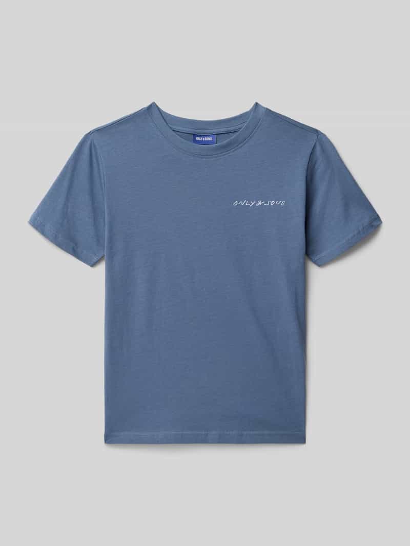 Only & Sons Regular fit T-shirt van puur katoen