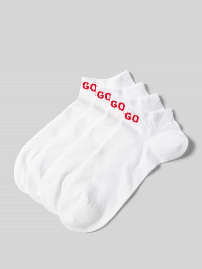 HUGO Sokken met labelprint in een set van 4 paar