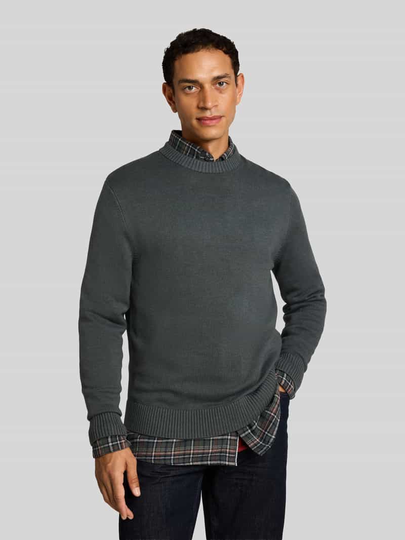 Tom Tailor Regular fit pullover van puur katoen