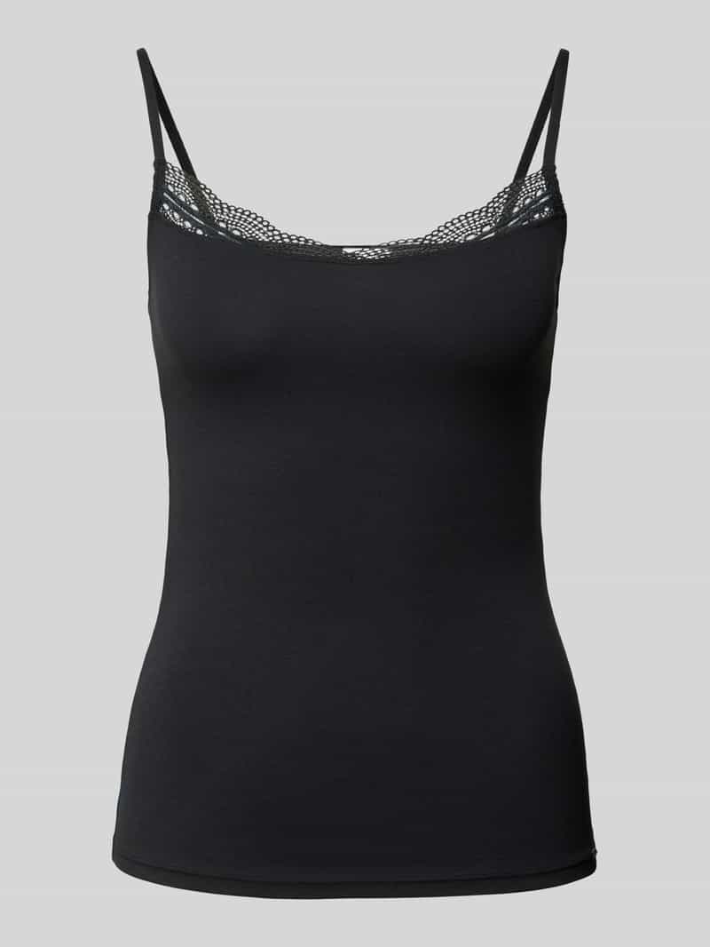 SKINY Slim fit top met bandjes en kant