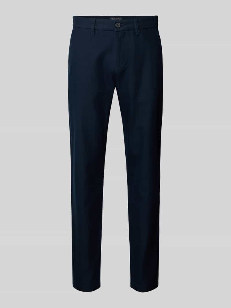 Marc O'Polo Tapered chino van een mix van katoen en linnen model 'OSBY JOGGER'