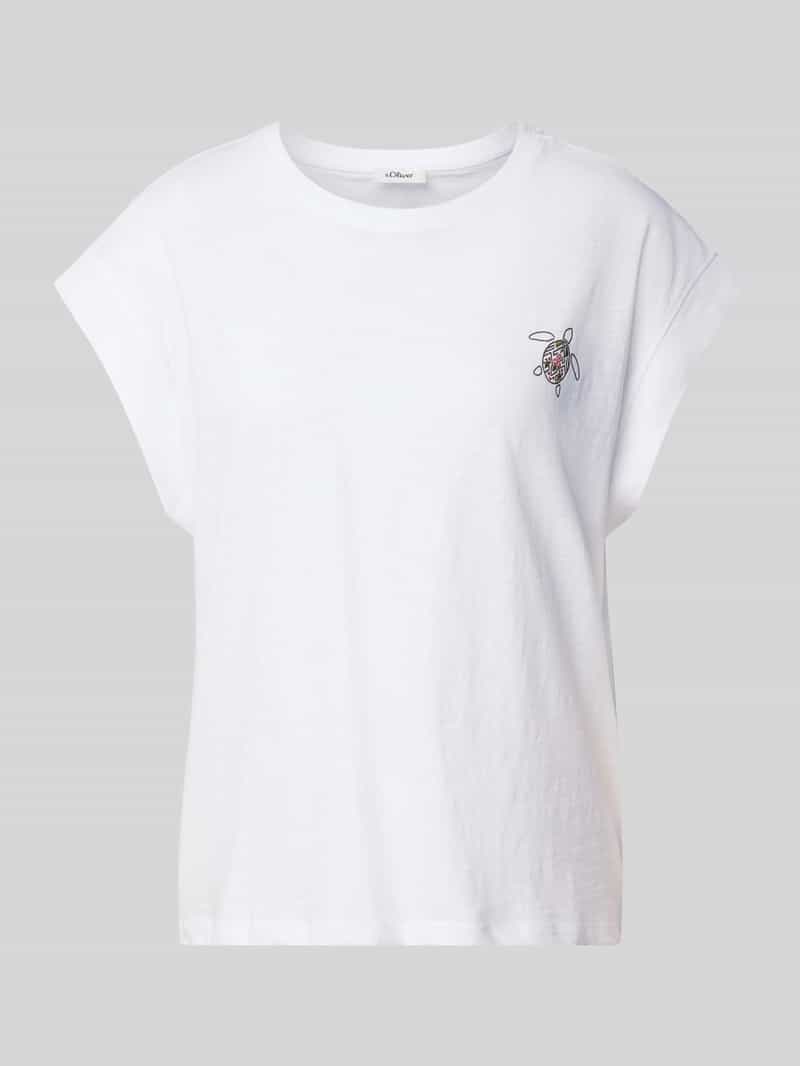 s.Oliver RED LABEL Regular fit T-shirt van puur katoen