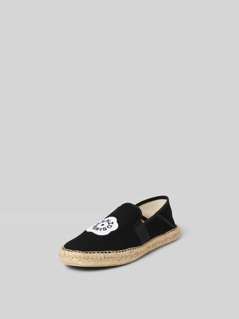 Espadrilles met labeldetail