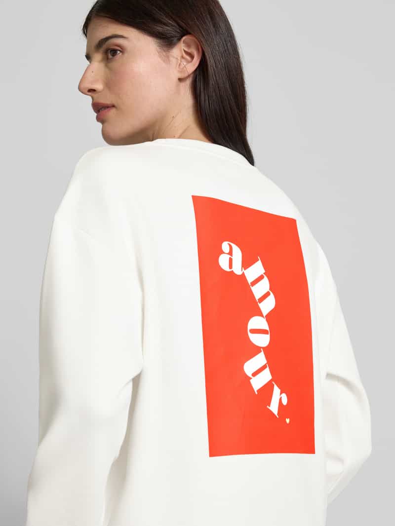 Vila Sweatshirt met motiefstitching model 'REFLECT'
