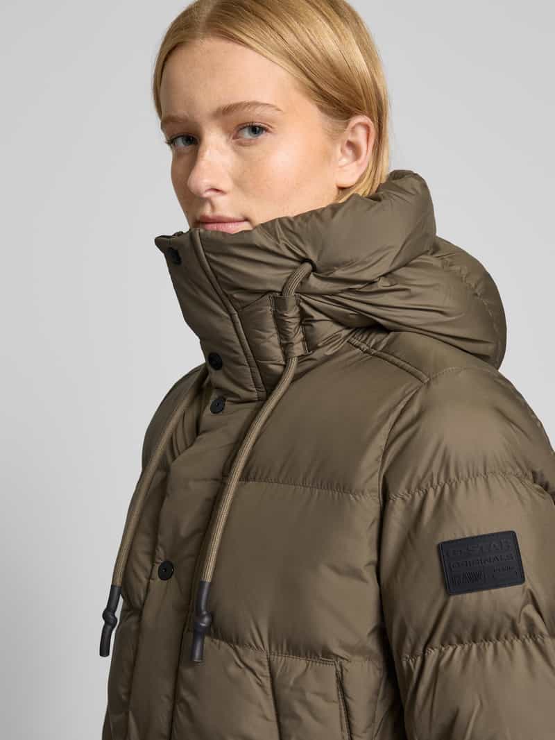 G-Star Raw Gewatteerde parka met drukknoopsluiting model 'Whistler'