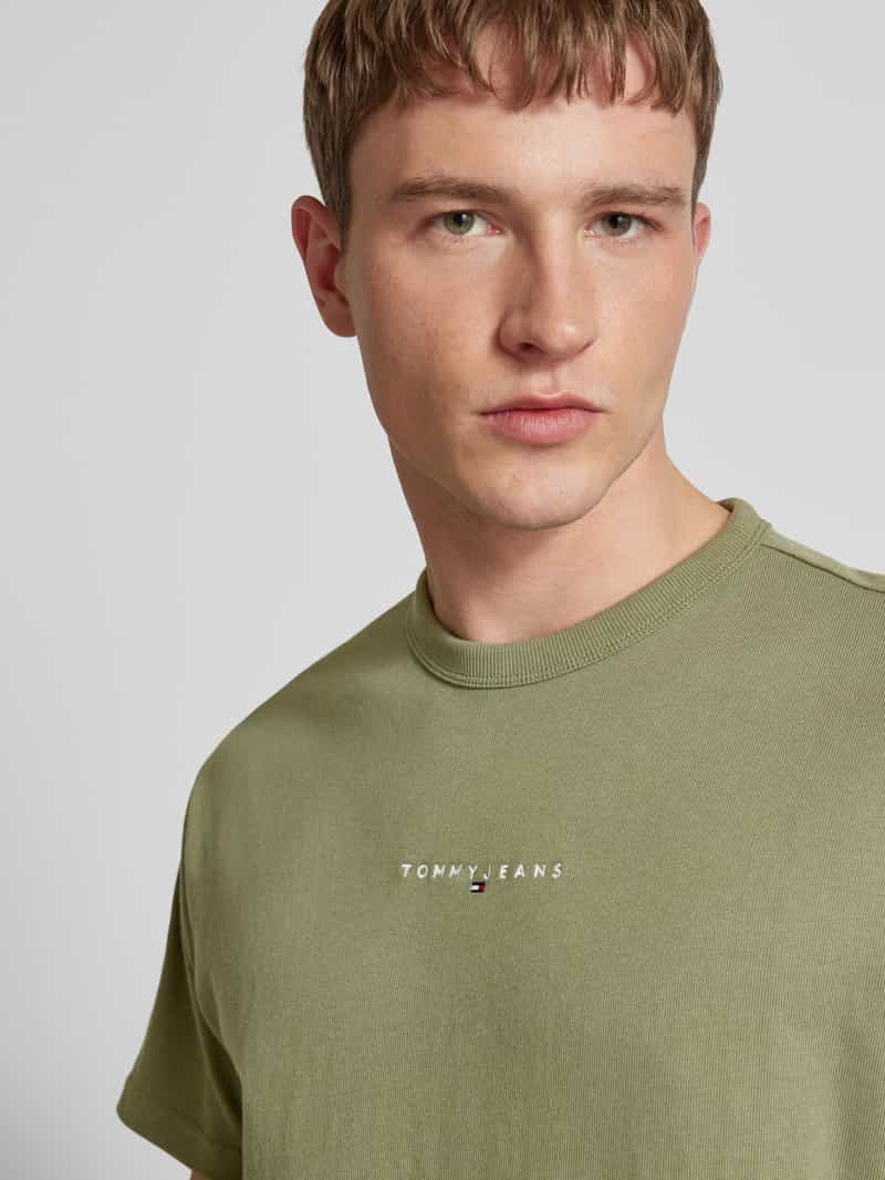 Tommy Jeans T-shirt met labelstitching