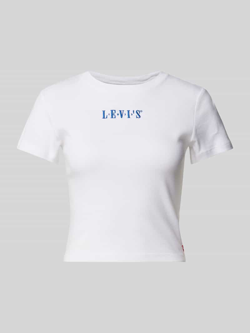 Levi's Kort T-shirt met labelstitching