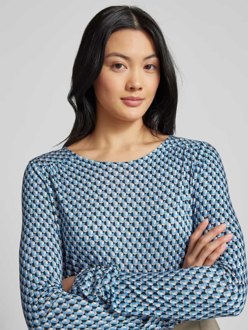 Opus Shirt met lange mouwen en ronde hals model 'Sutha'