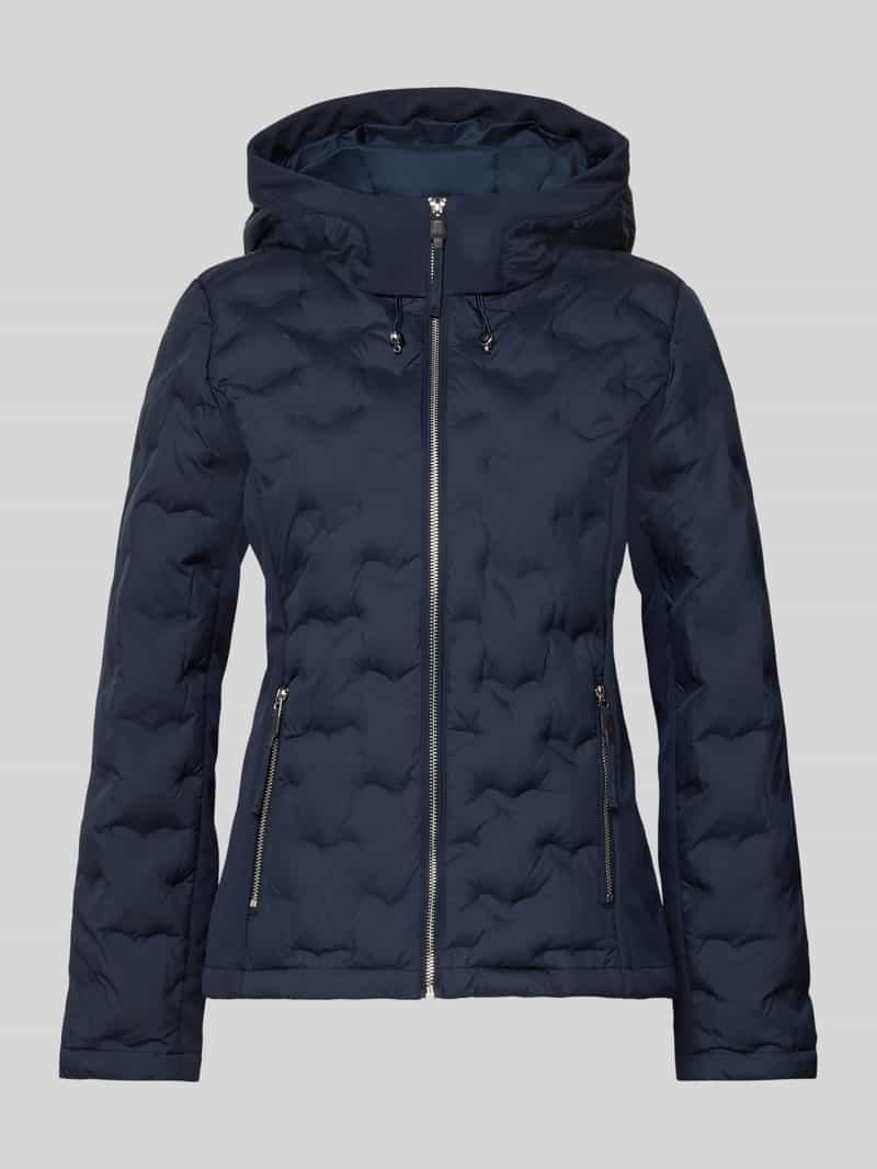 Regular fit gewatteerd jack met capuchon