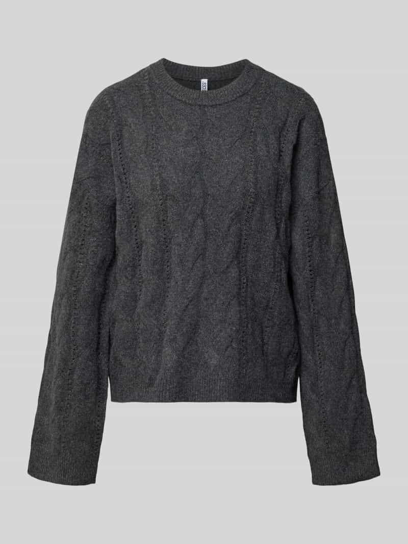 Pieces relaxed fit pullover met ronde hals model 'KATHY'