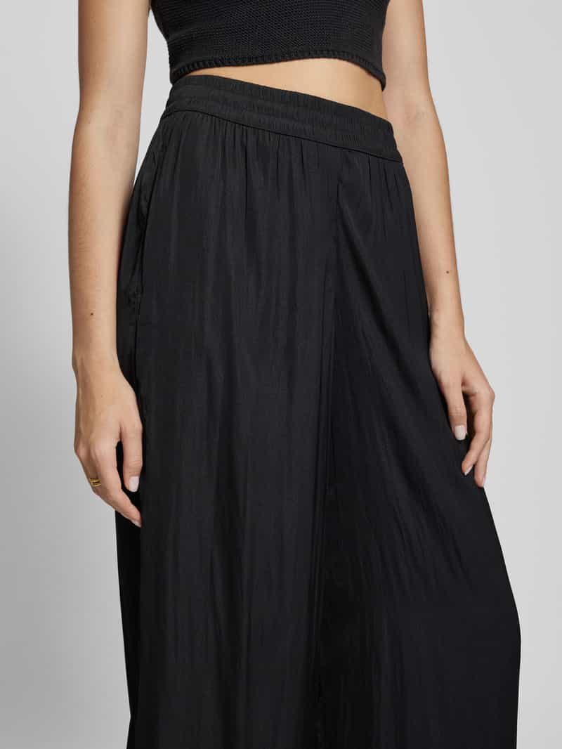 QS Wide fit stoffen broek met elastische band