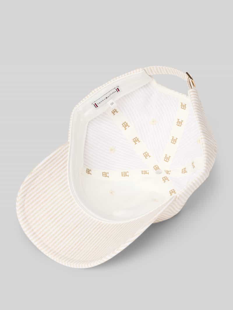 Tommy Hilfiger Baseballpet van zuiver linnen met logo-applicatie