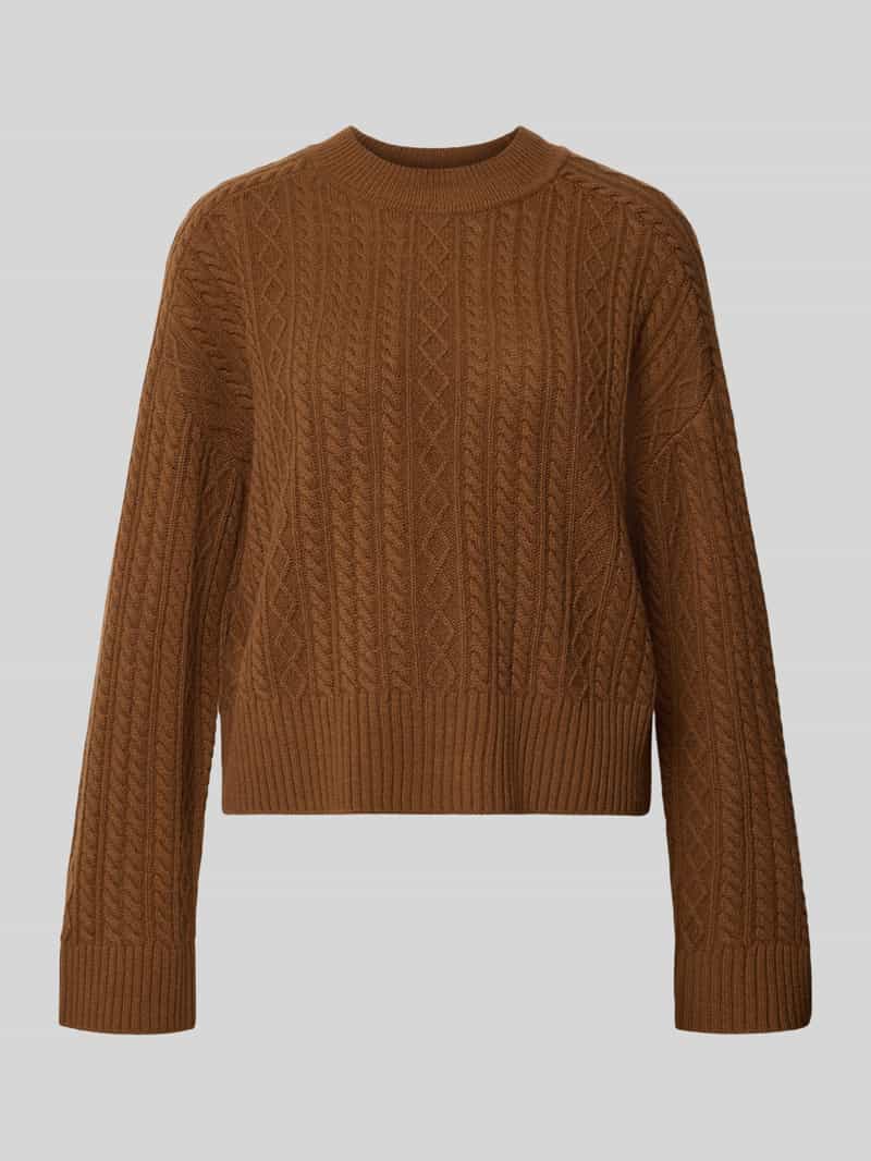 Windsor. Gebreide pullover van lanawol met kabelpatroon