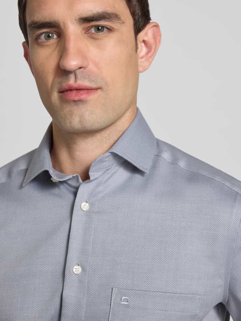 Olymp Super slim fit zakelijk overhemd met kentkraag