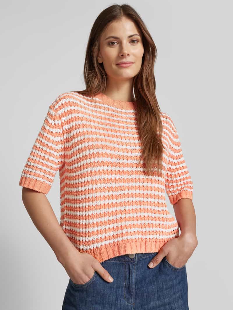 Opus Gebreide pullover met ribboorden model 'Palvadora'