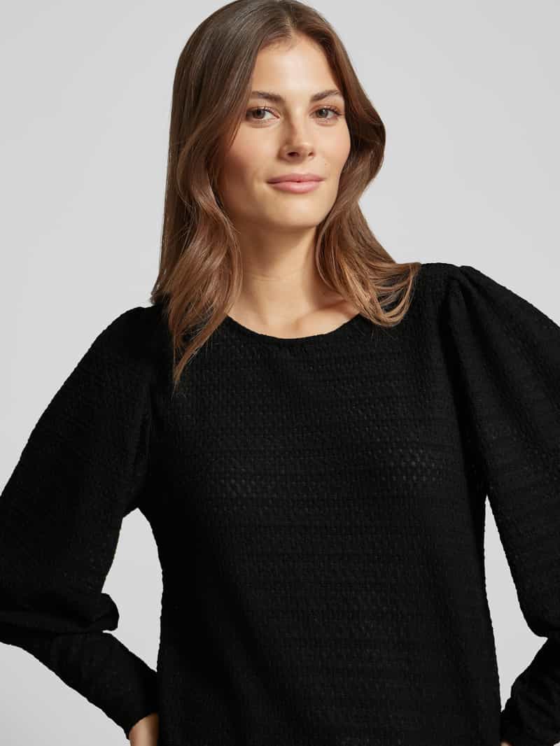 FREE QUENT Blouseshirt met ronde hals model 'BLONDY'