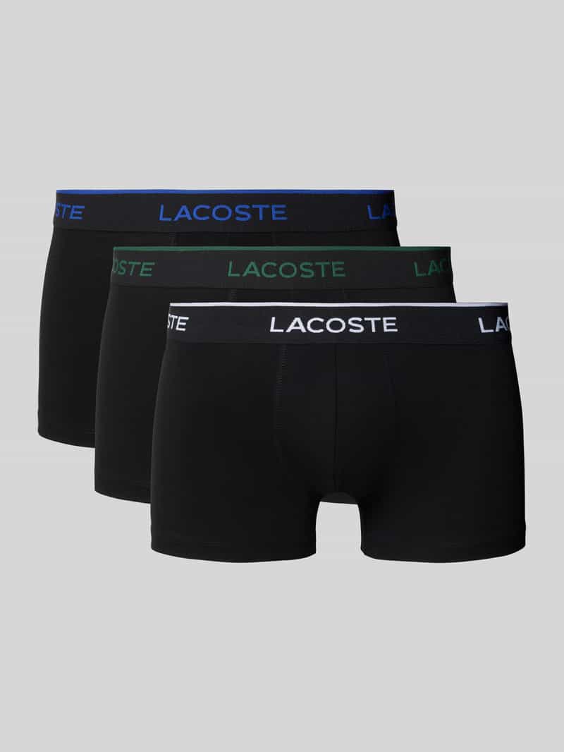 Lacoste Regular fit boxershort van katoenmix in een set van 3 stuks