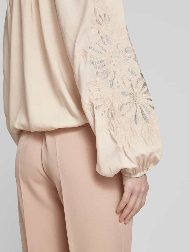 monari Relaxed fit blouse met druppelvormige hals