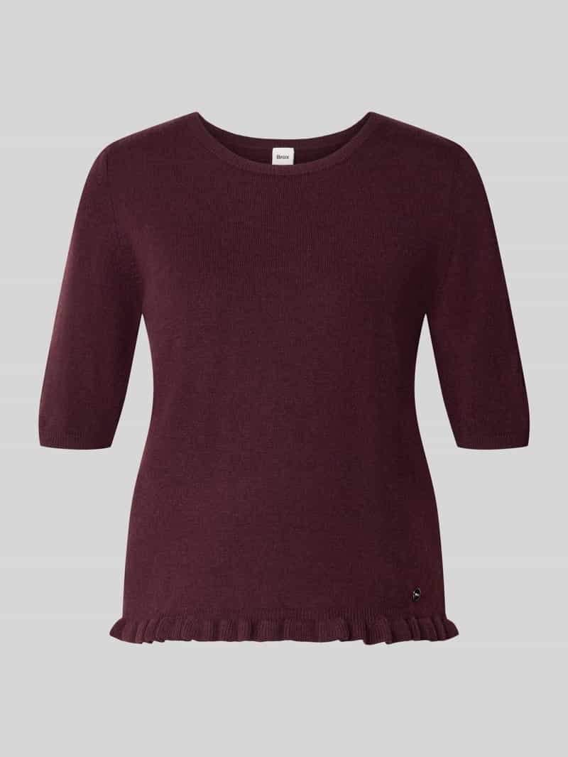 Regular fit pullover van mix van scheerwol en kasjmier model 'NINA'