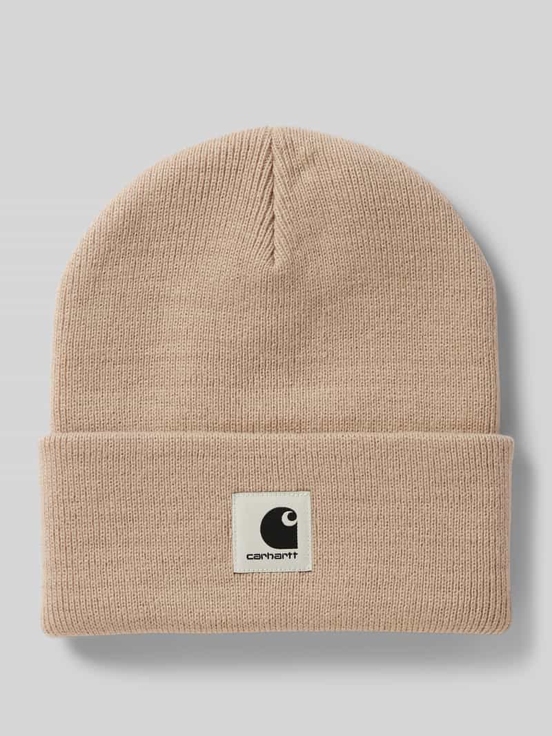 Carhartt Work In Progress Beanie met labelpatch model 'Ashley'