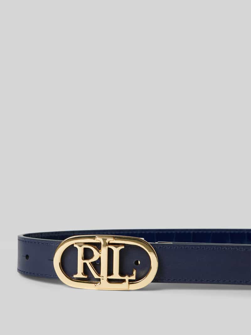 Lauren Ralph Lauren Leren riem met labelapplicatie