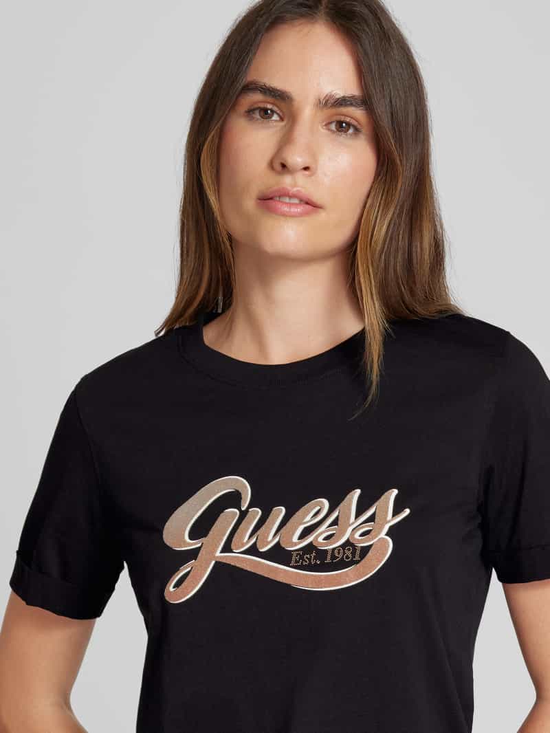 Guess T-shirt met labelprint