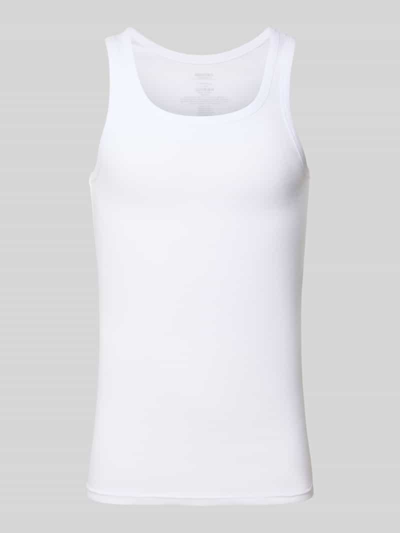 Snocks Tanktop met geribde ronde hals in een set van 2 stuks