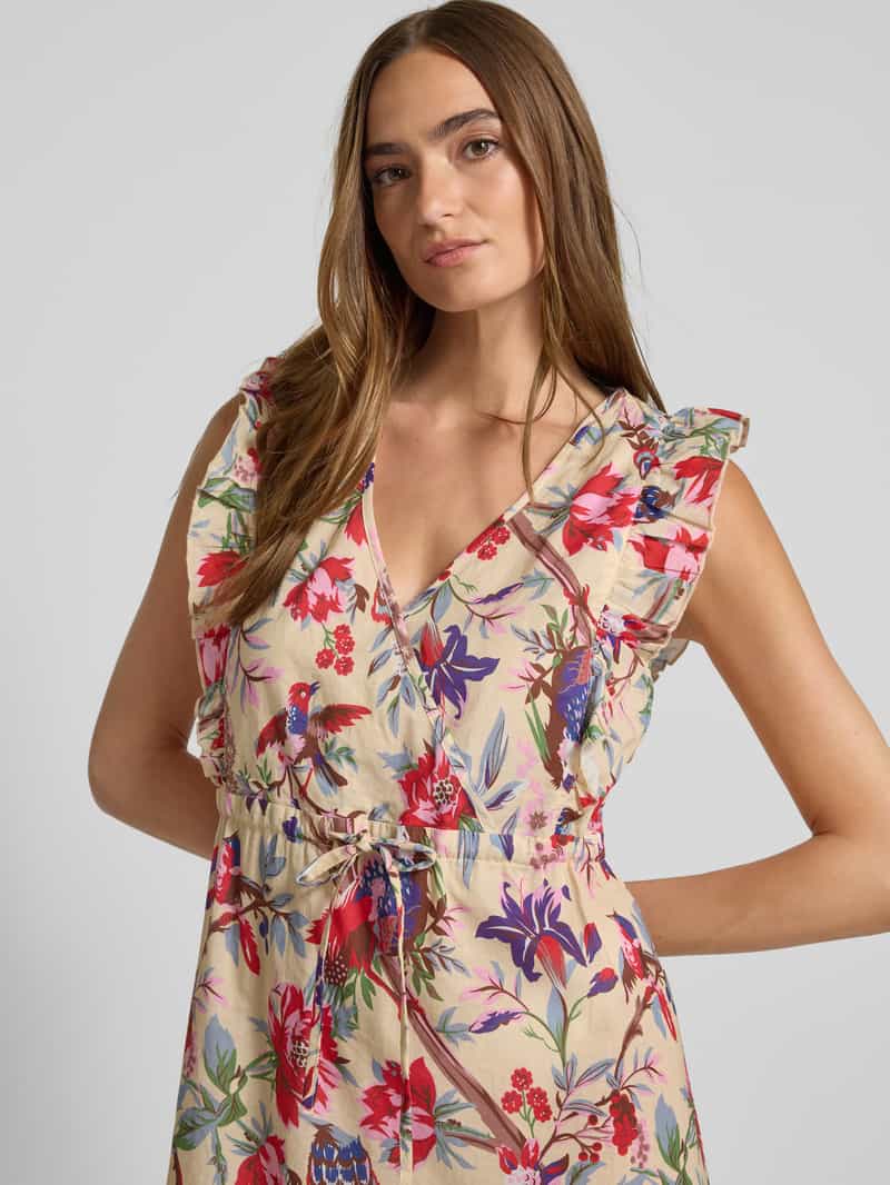 LOLLYS LAUNDRY Midi-jurk in laagjeslook model 'Samo'