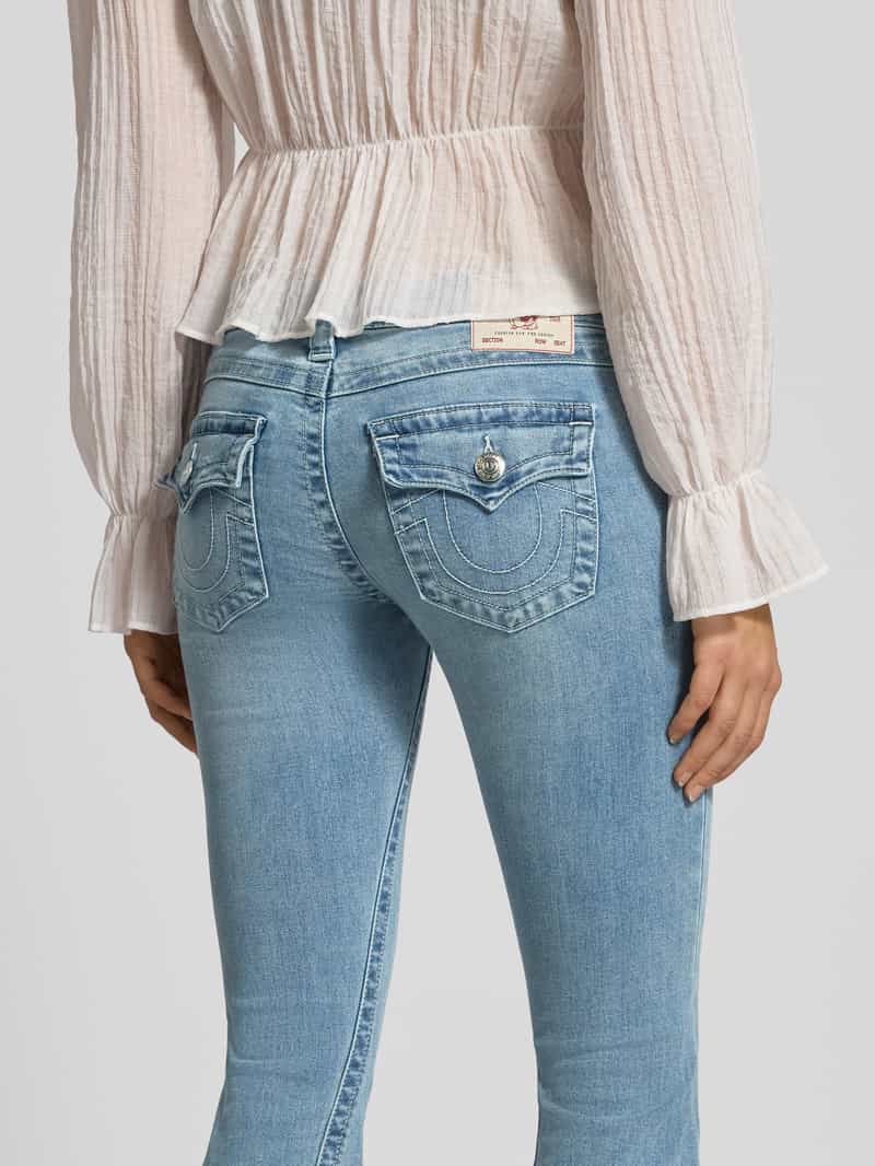 True Religion Low rise flared jeans met steekzakken model 'JOEY'
