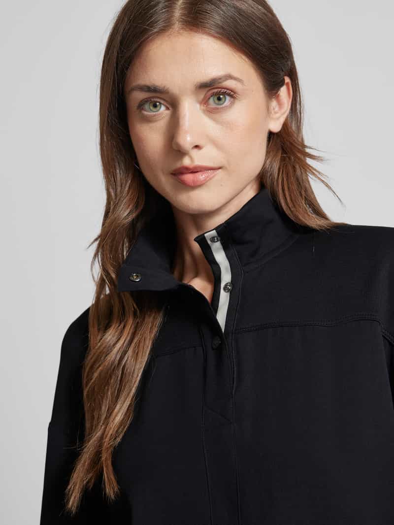 Marc Cain Blouse met opstaande kraag en 3 4-mouwen