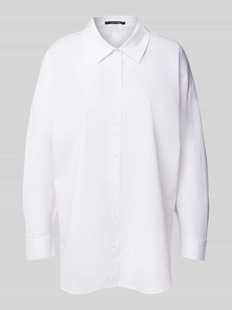 comma Regular fit overhemdblouse met doorknoopsluiting