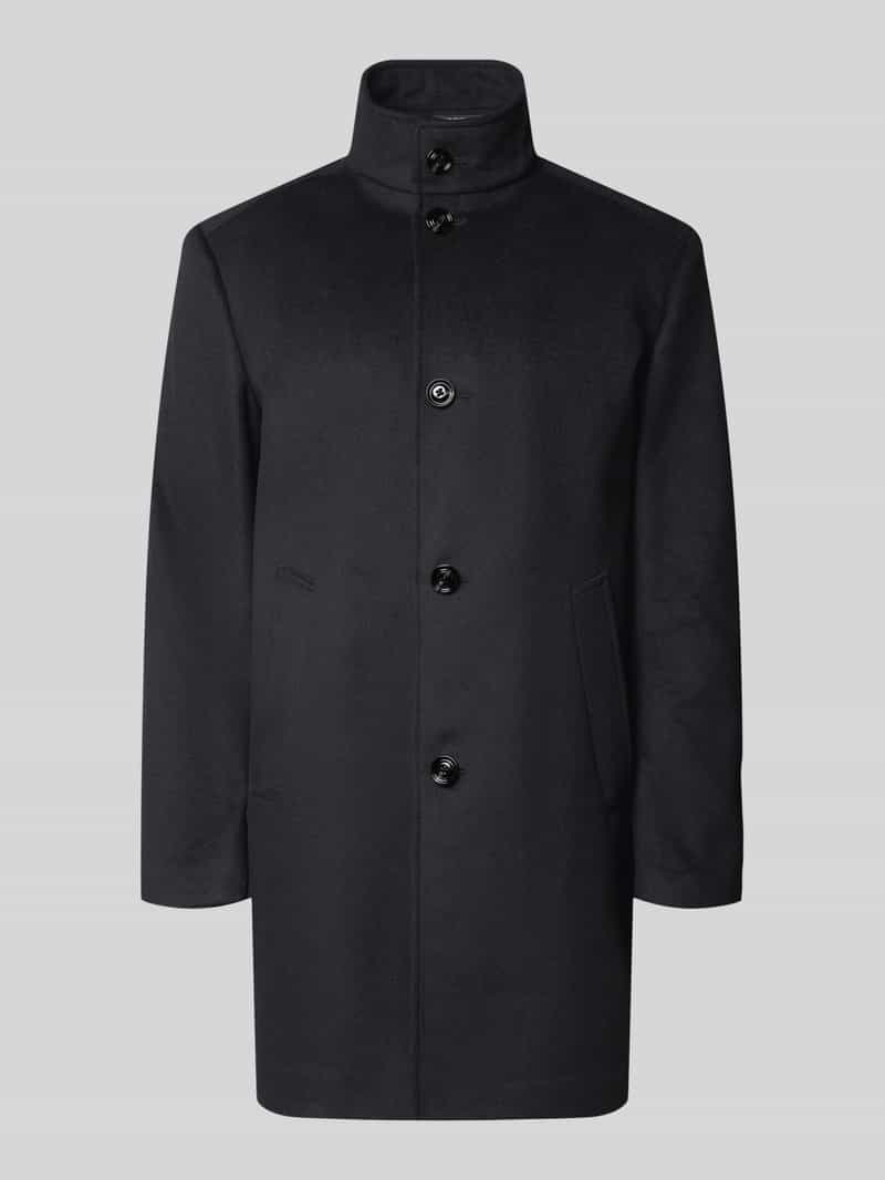 JOOP! COLLECTION Lange jas met hoge opstaande kraag model 'MARAN'